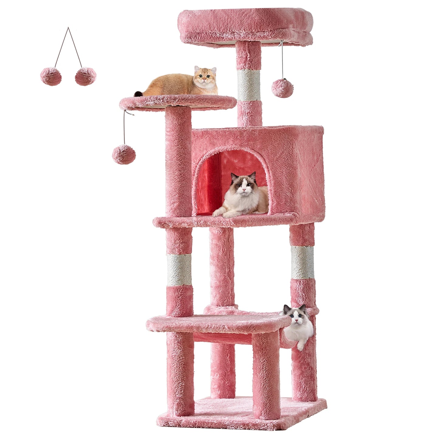 JHK Cat Tree Tall Multi Cat Climbing Tower For Cats