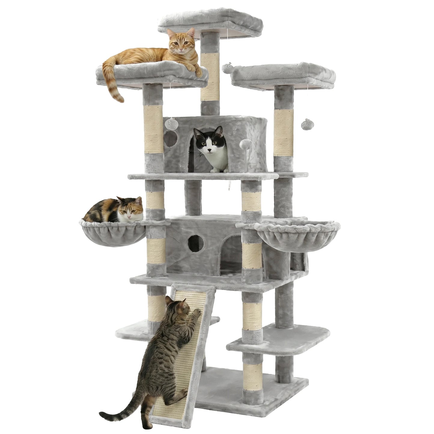 Cat Tree Tower Indoor Activity Center With Plush Perches And Condos