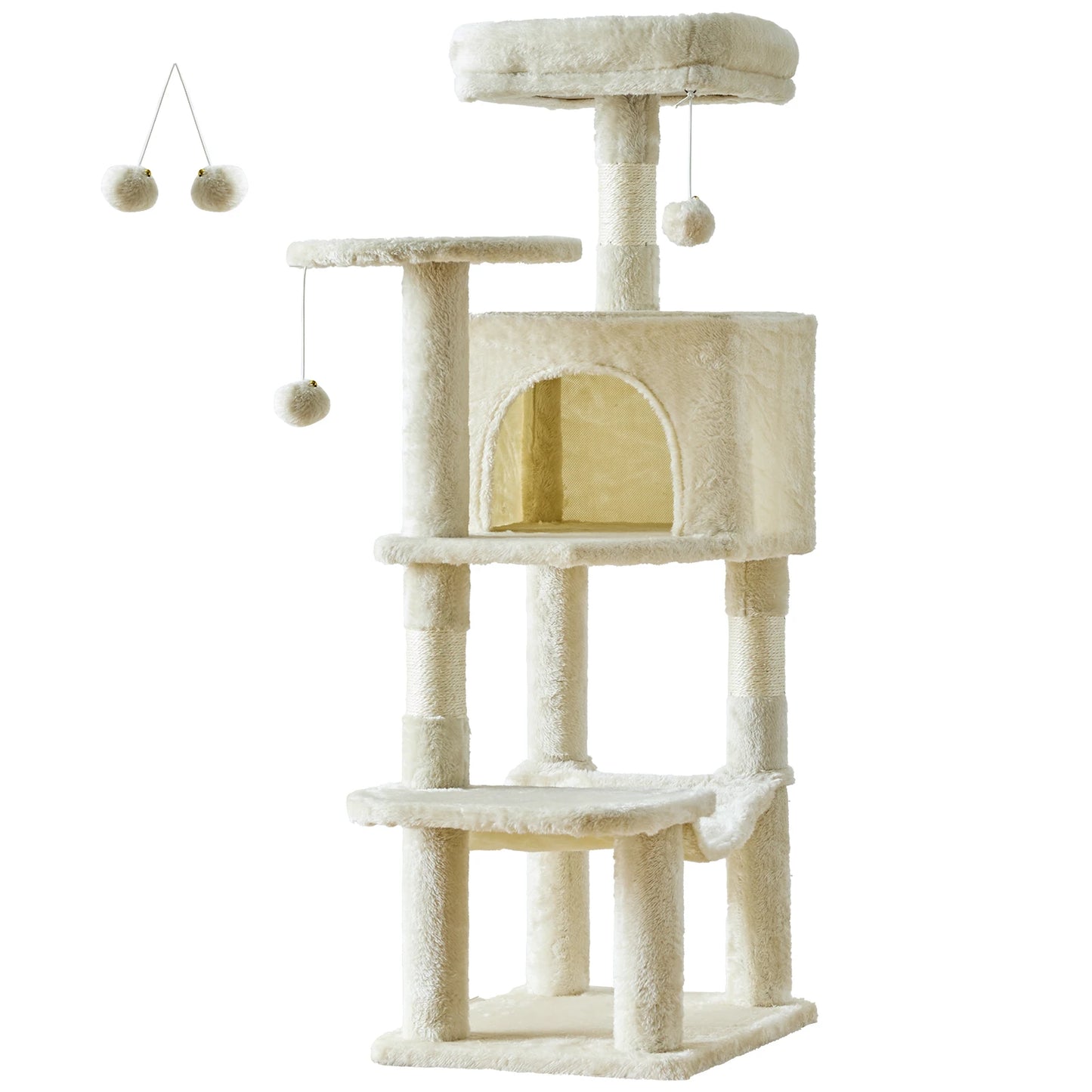 JHK Multi Level Cat Tree With Sisal Scratching Posts