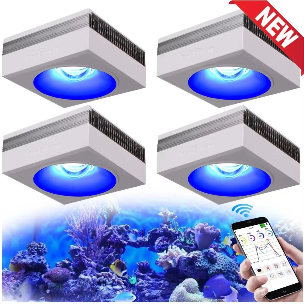 PopBloom RL90 WiFi Aquarium Light Full Spectrum For Reef Tanks