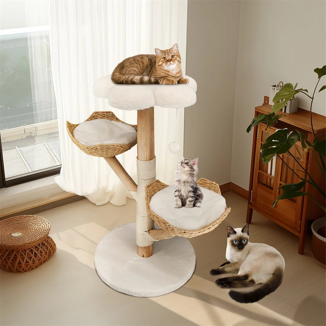 BINGOPAW Modern Cat Furniture Climbing Tree With Scratching Post