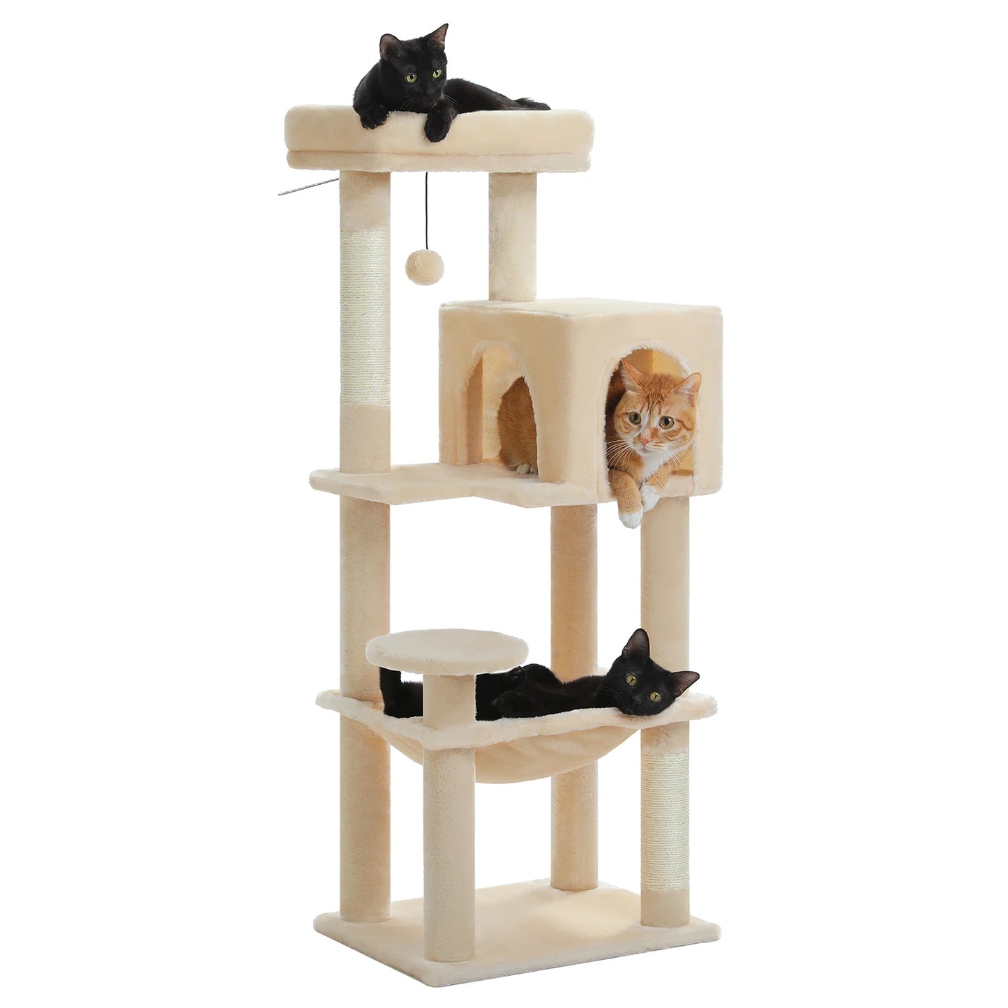 PEQULTI CN Multi Level Cat Tree Tower With Scratching Posts