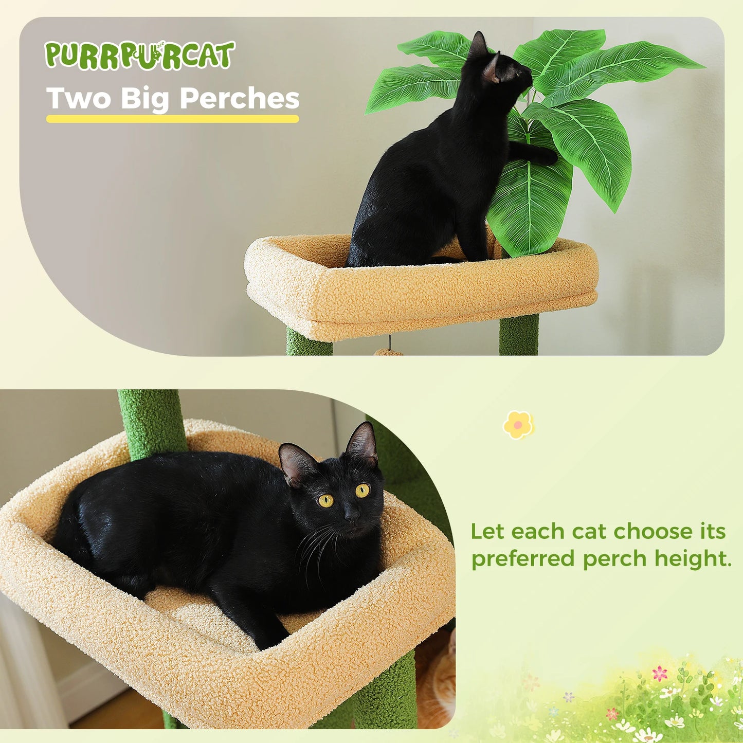 PAWZ Road Multi Level Cat Tree With Scratching Posts And Condo