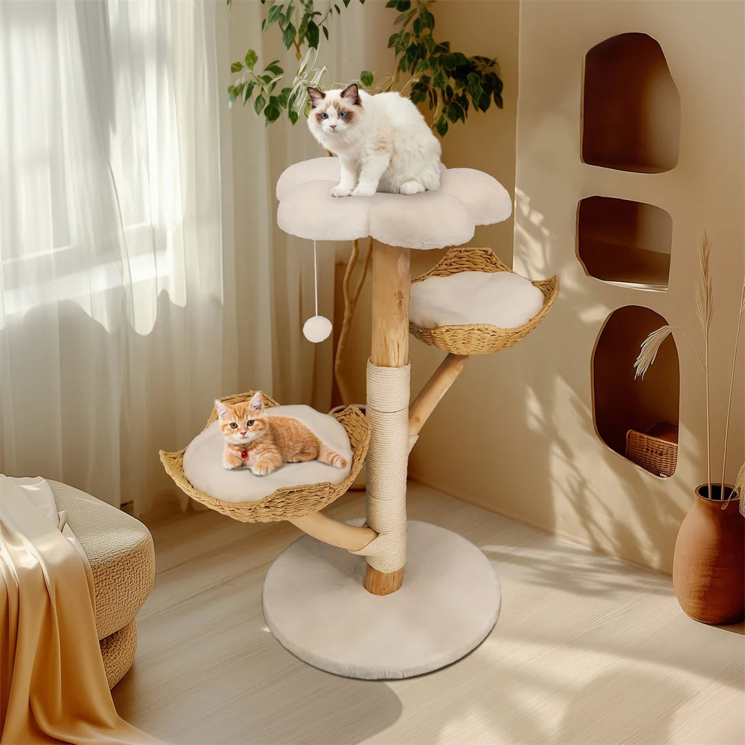 BINGOPAW Modern Cat Furniture Climbing Tree With Scratching Post
