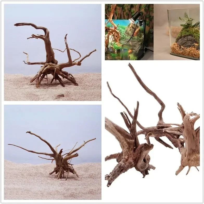 Natural Tree Trunk Driftwood Aquarium Ornament Wood Decoration