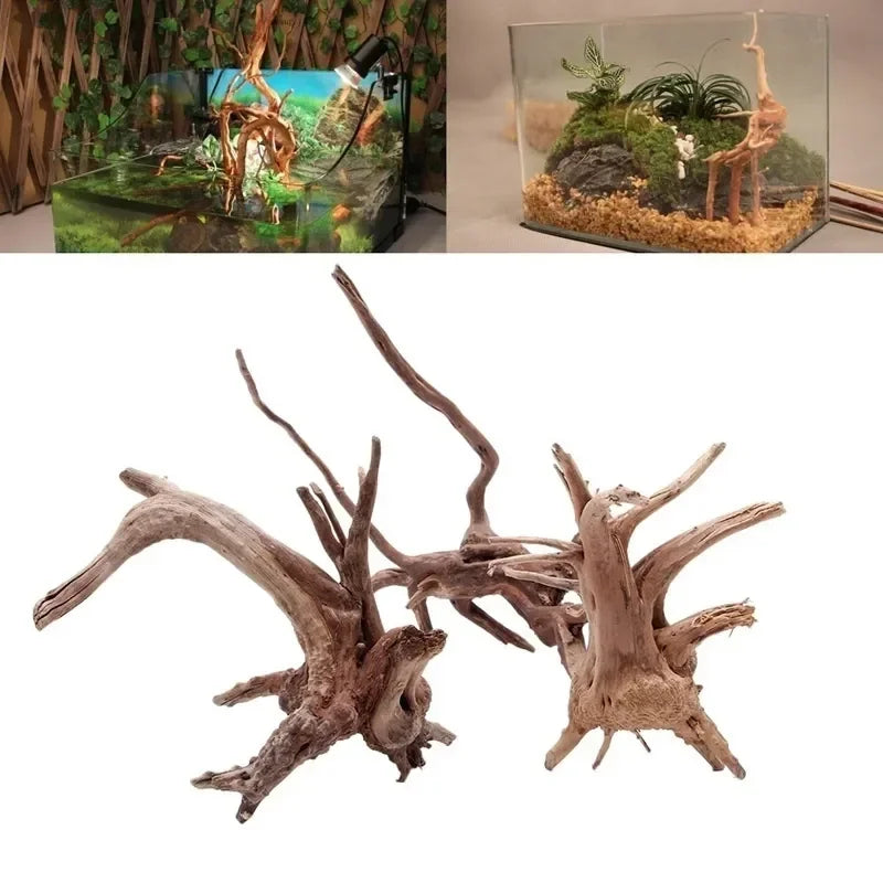 Natural Tree Trunk Driftwood Aquarium Ornament Wood Decoration