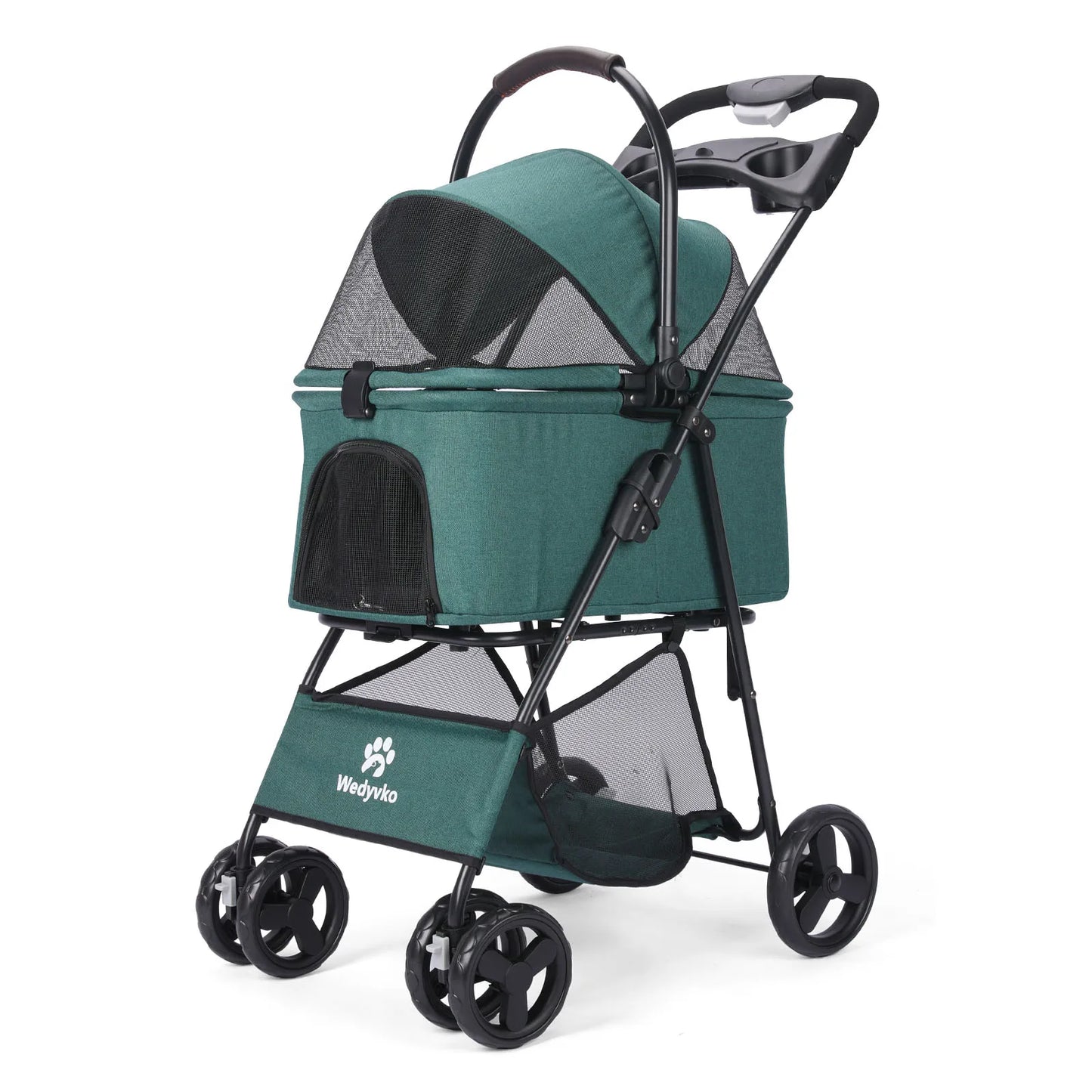 3 In 1 Pet Stroller With Removable Carrier For Small Medium Dogs Cats