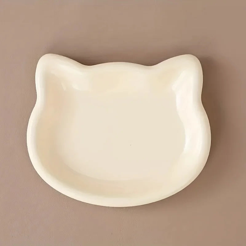 Premium Plastic Cat Food Dish Pet Bowl For Dwarf Cats