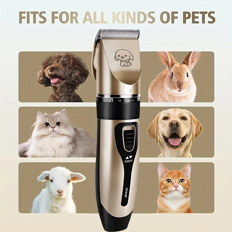 SHUYU Dog Hair Trimmer Kit Electric Clippers For Home Grooming