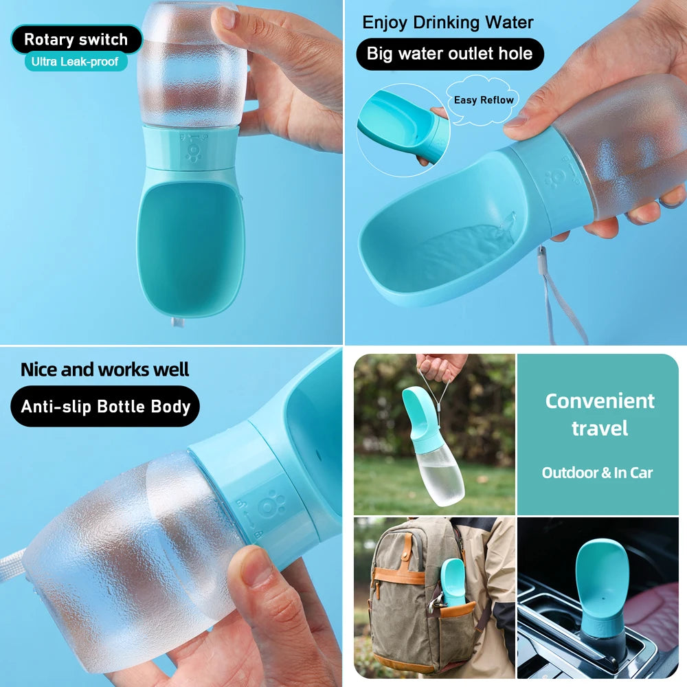 Holapet Portable Dog Water Bottle With Drinking Bowl