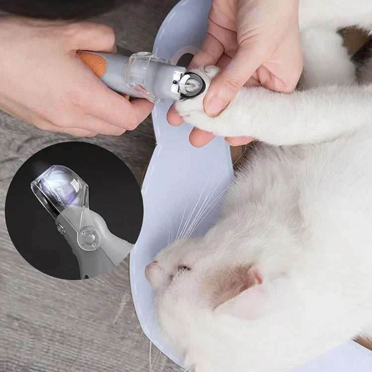 Professional Pet Nail Clipper With LED Light For Dogs And Cats