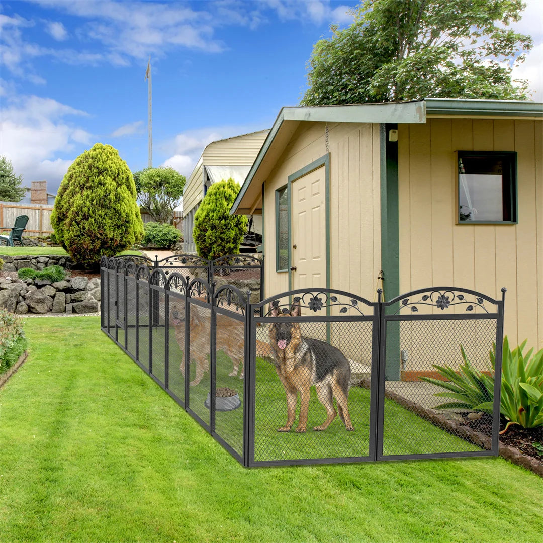 BINGOPAW 8 Panel Heavy Duty Dog Playpen For Indoor Outdoor
