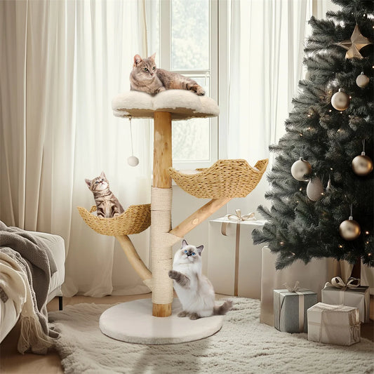 BINGOPAW Modern Cat Furniture Climbing Tree With Scratching Post