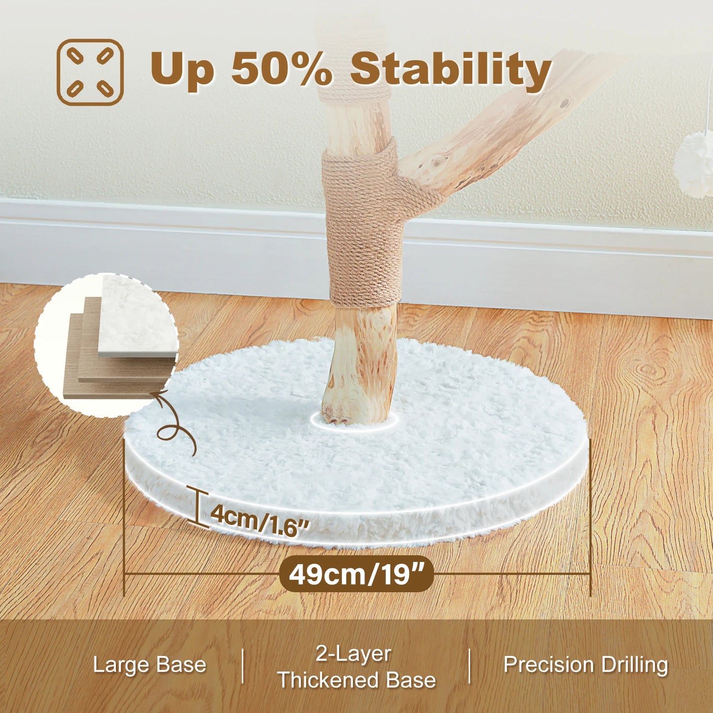 PAWZ Road Flower Cat Tree Indoor Cat Tower With Sisal