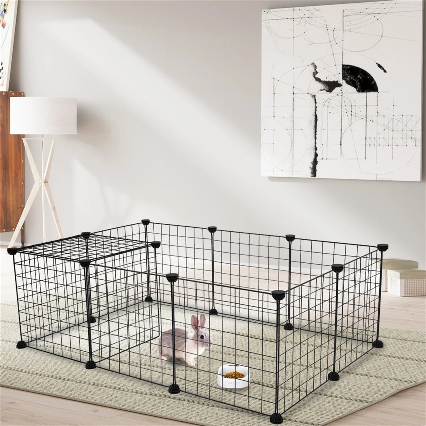 Portable Metal Pet Playpen For Small Animals Guinea Pigs And Rabbits