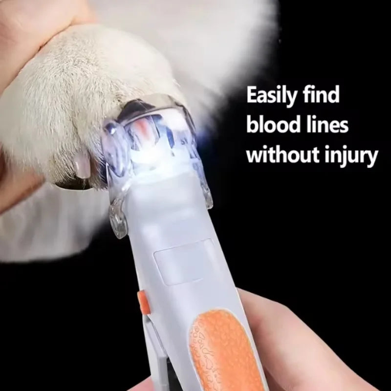 Professional Pet Nail Clipper With LED Light For Dogs And Cats