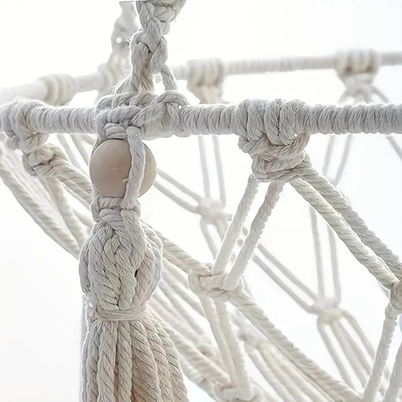 Handwoven Cotton Rope Cat Hammock For Two Cats Durable