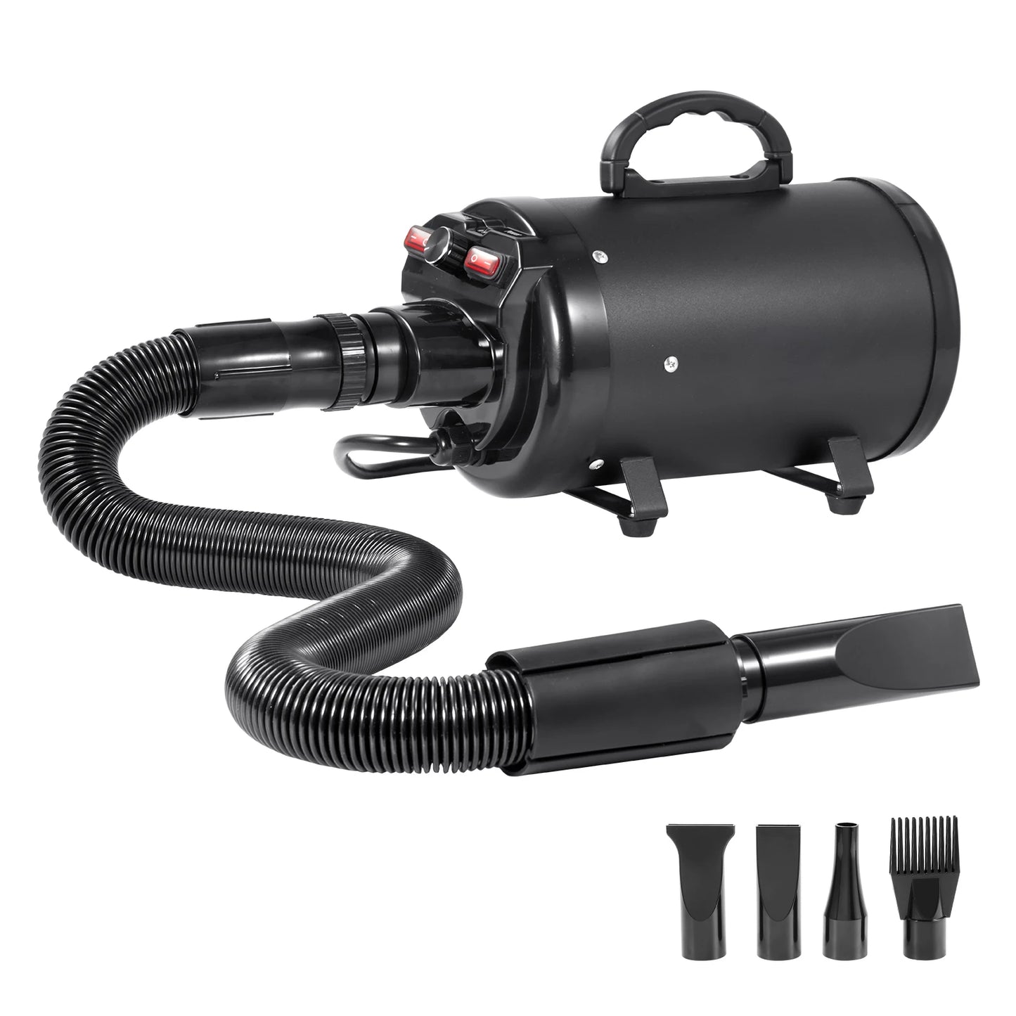 SucceBuy 2000W Dog Blow Dryer Adjustable Speed With 4 Nozzles