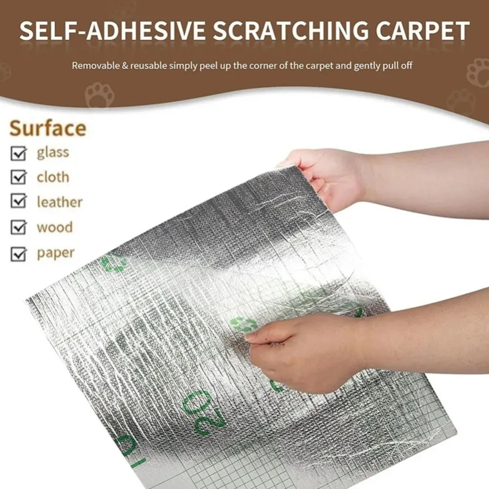 Self Adhesive Cat Scratching Mat Trimmable Sofa Protector