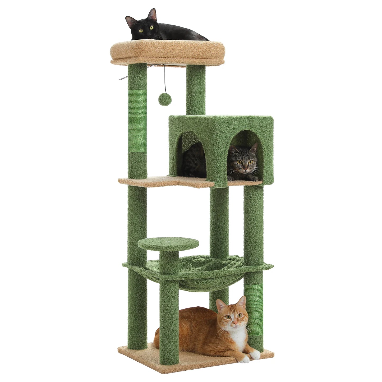 PEQULTI CN Multi Level Cat Tree Tower With Scratching Posts