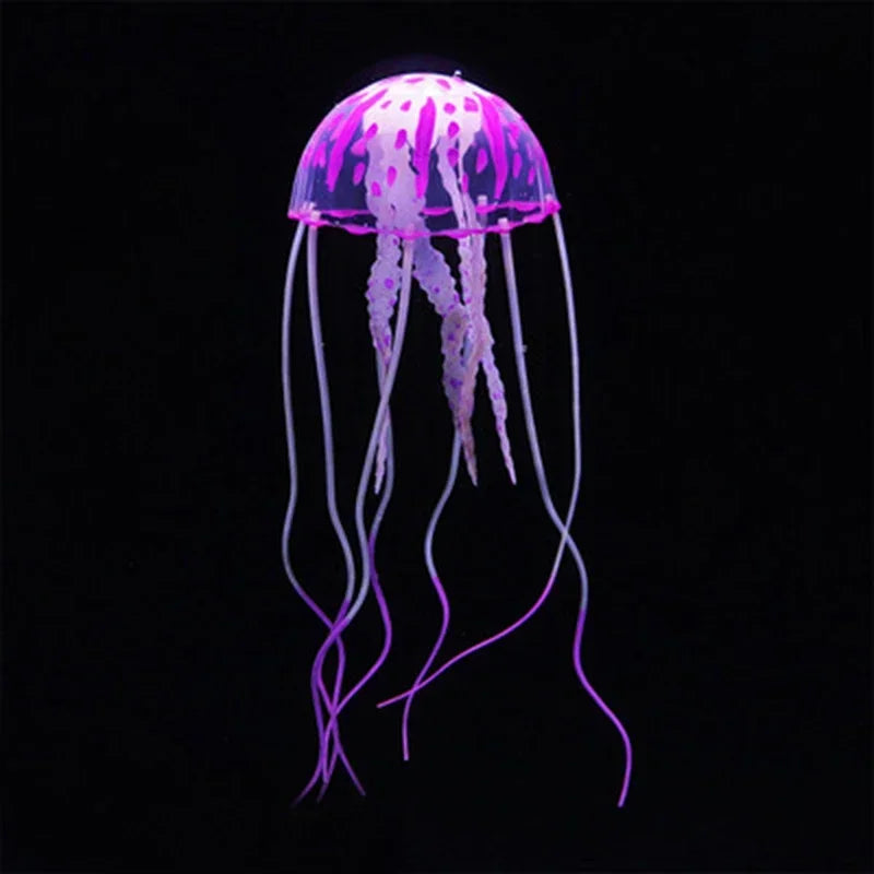 Luminous Artificial Jellyfish Aquarium Decoration For Fish Tank