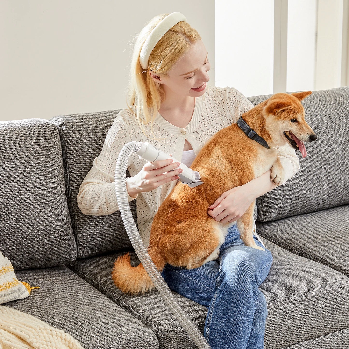 Pet Grooming Vacuum Kit 3 Suction Modes And Cordless Clippers
