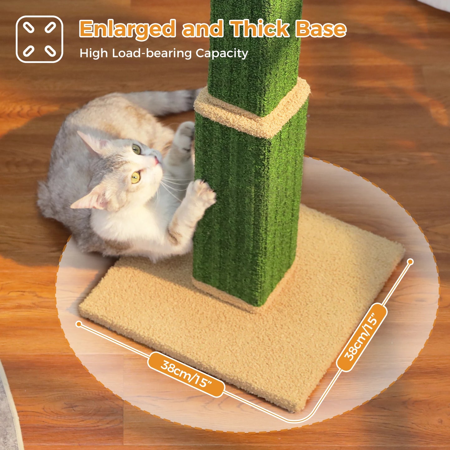 Pawz Road Sisal Cat Scratching Post With Dangling Ball