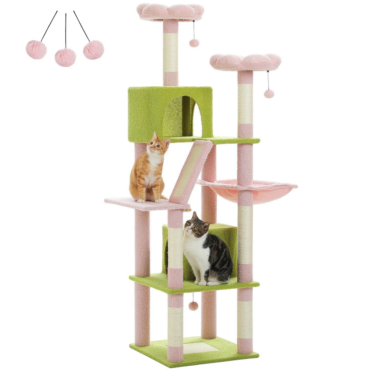 PAWZ Road Cat Tree Tower With Scratching Posts And Perches