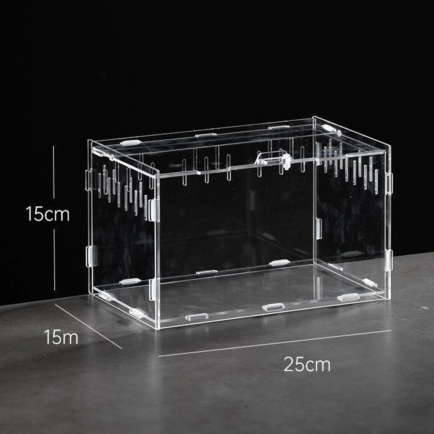 Acrylic Reptile Breeding Box Terrarium Enclosure For Turtles Tarantulas