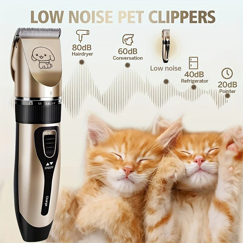 SHUYU Dog Hair Trimmer Kit Electric Clippers For Home Grooming