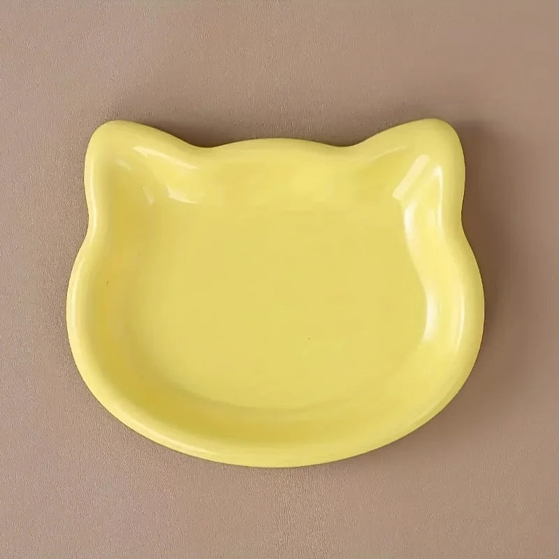 Premium Plastic Cat Food Dish Pet Bowl For Dwarf Cats