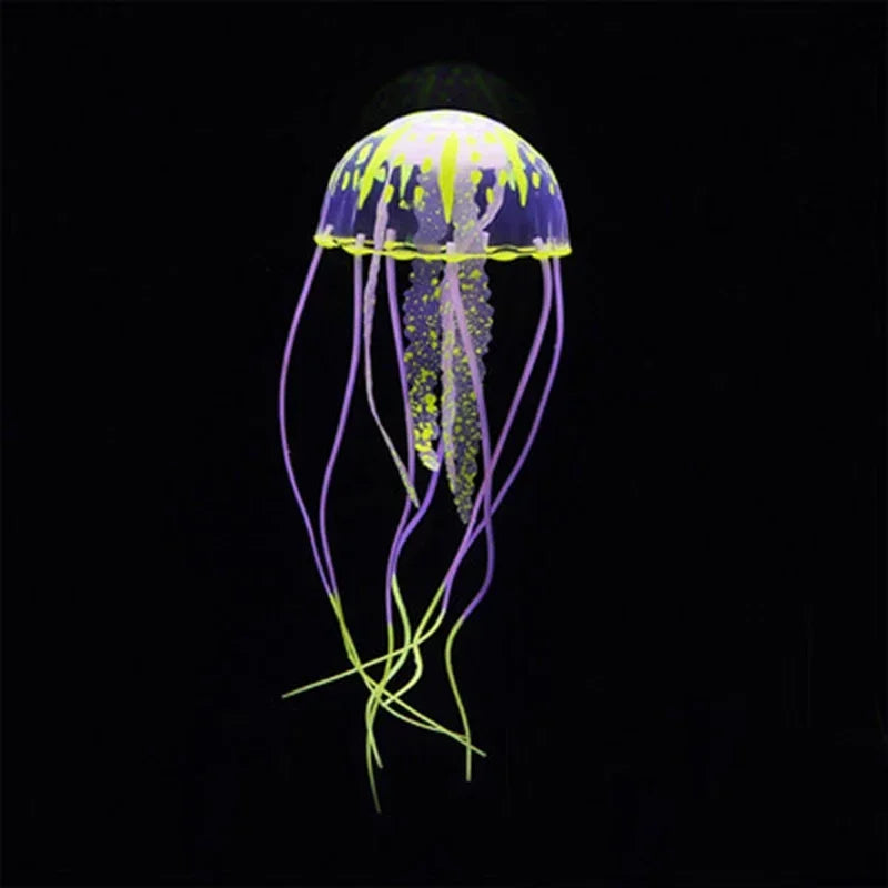 Luminous Artificial Jellyfish Aquarium Decoration For Fish Tank