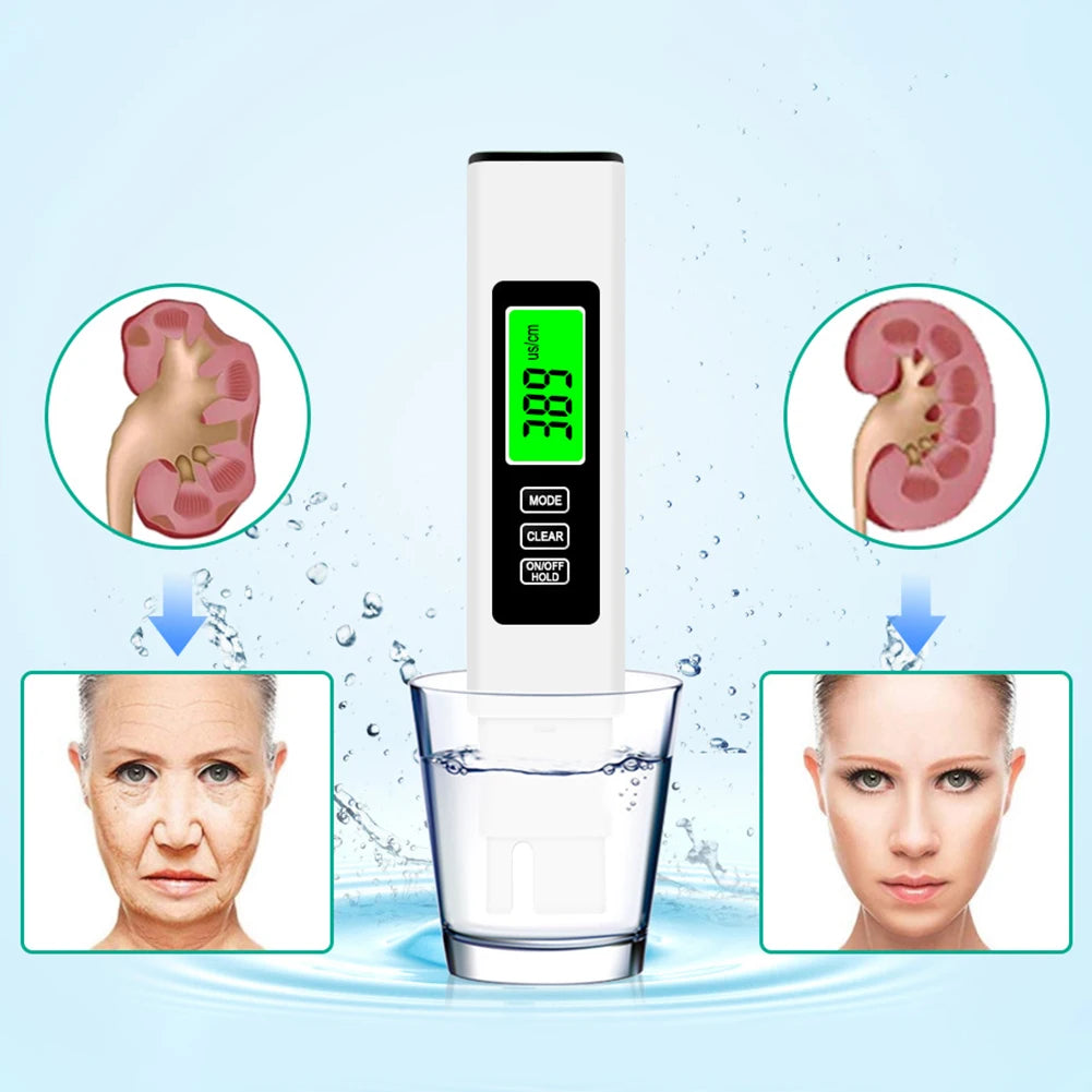 Shunmaii 4 In 1 Digital Water Tester TDS EC And Temperature Meter