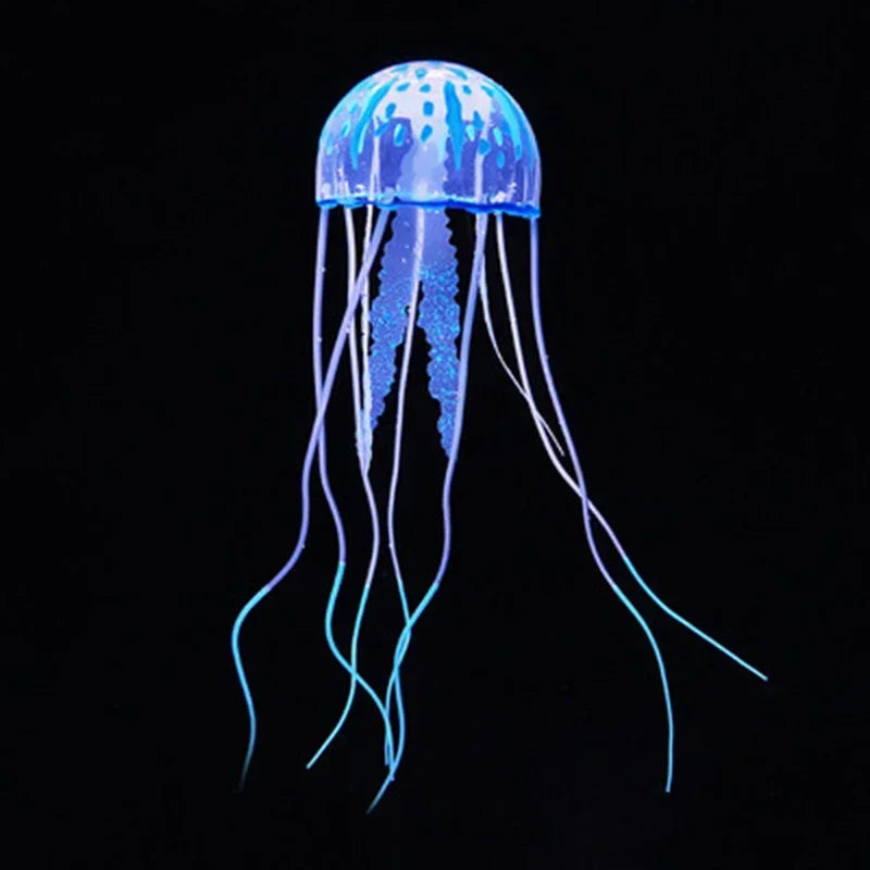 Luminous Artificial Jellyfish Aquarium Decoration For Fish Tank