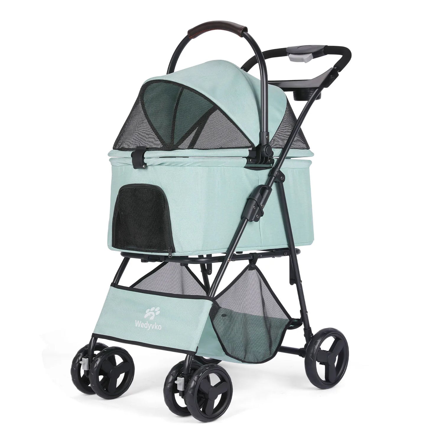 3 In 1 Pet Stroller With Removable Carrier For Small Medium Dogs Cats