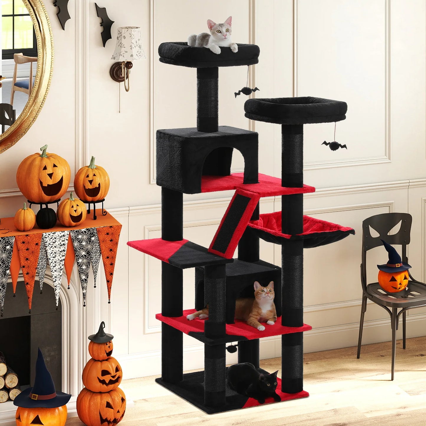 PEQULTI CN Multi Level Cat Tree Tower With Scratching Posts