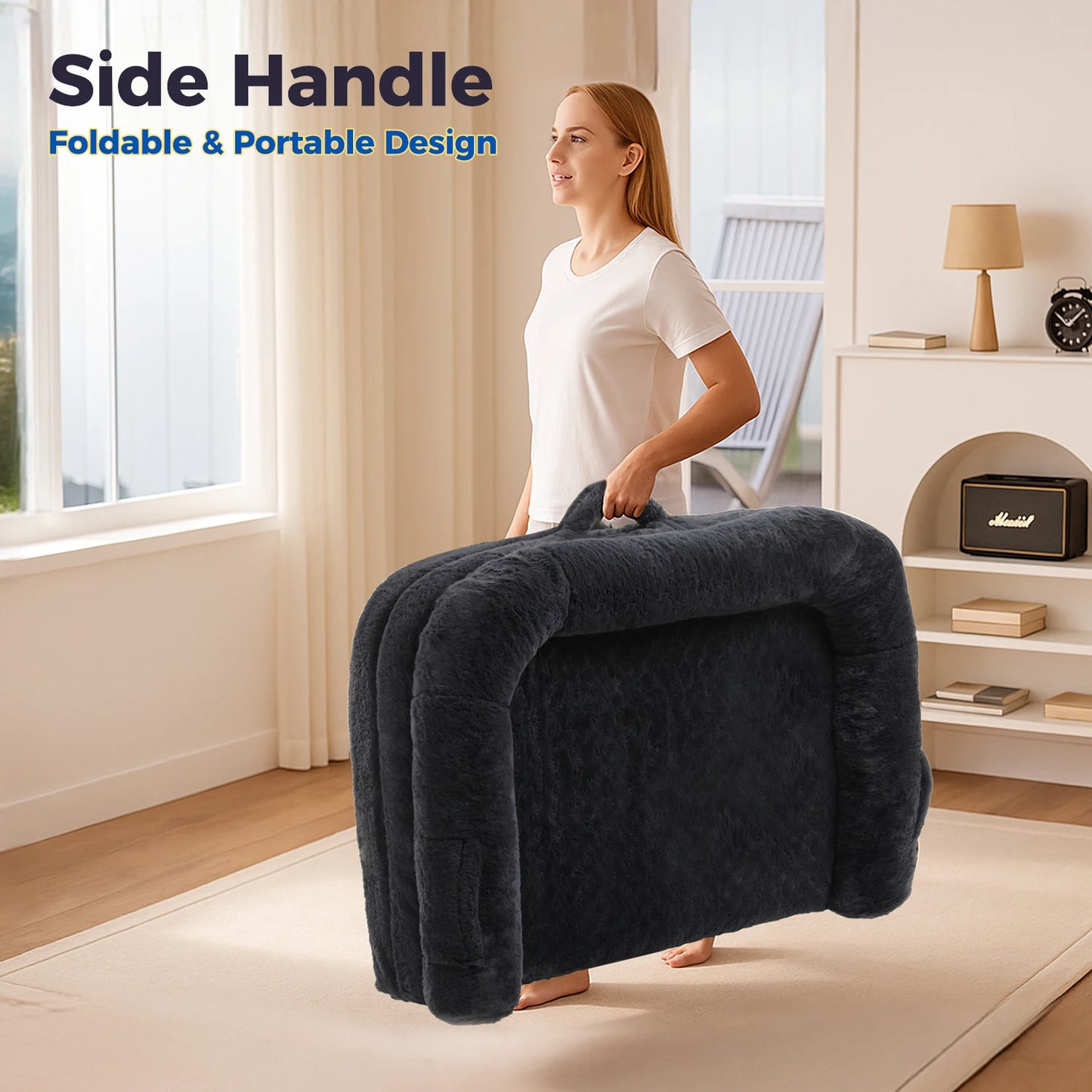 PAWZ Road Foldable Dog Bed Plush Washable Couch Bed
