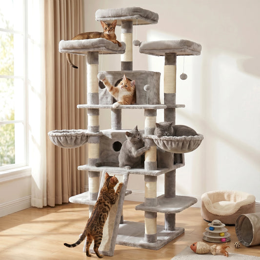 Cat Tree Tower Indoor Activity Center With Plush Perches And Condos