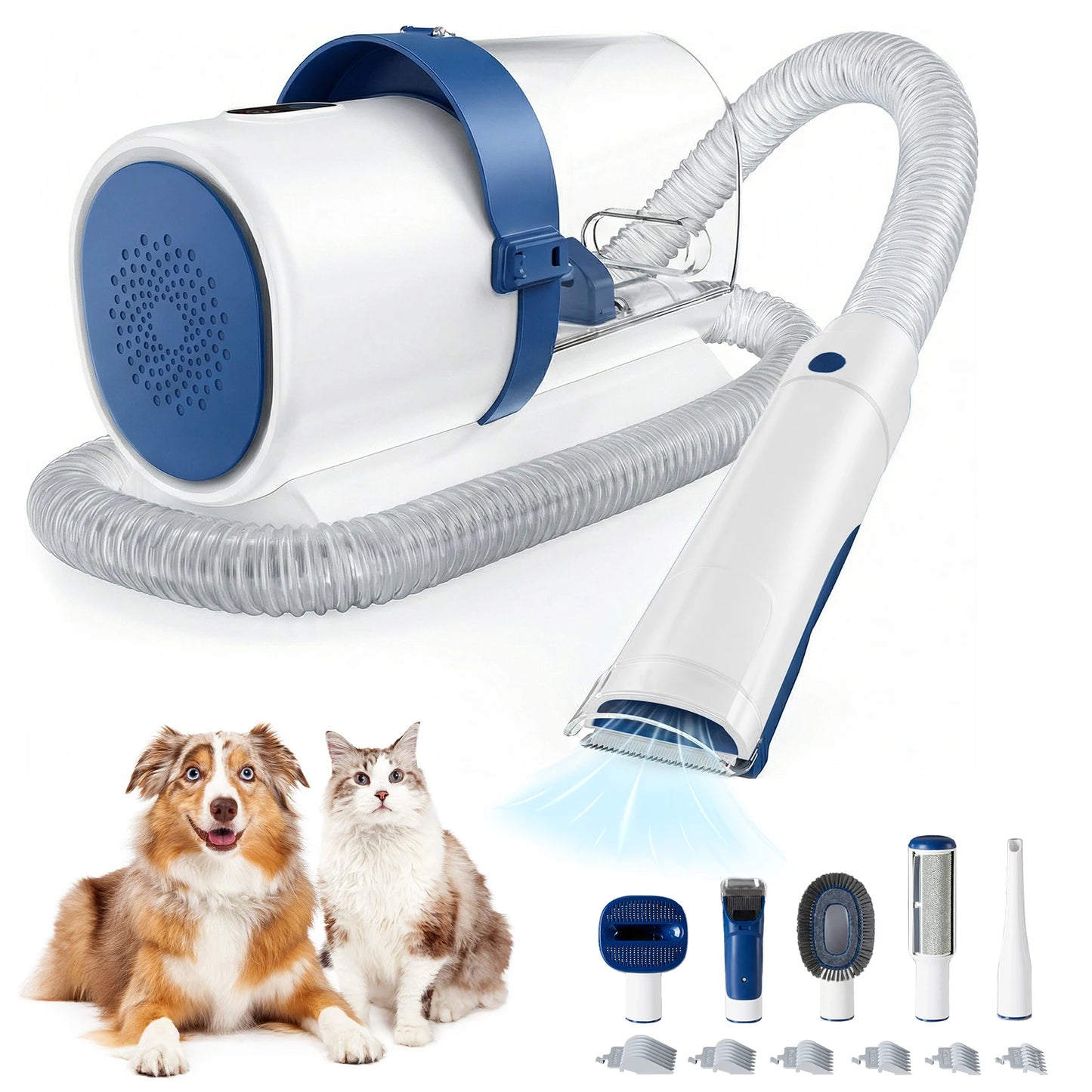 Pet Grooming Vacuum Kit 3 Suction Modes And Cordless Clippers