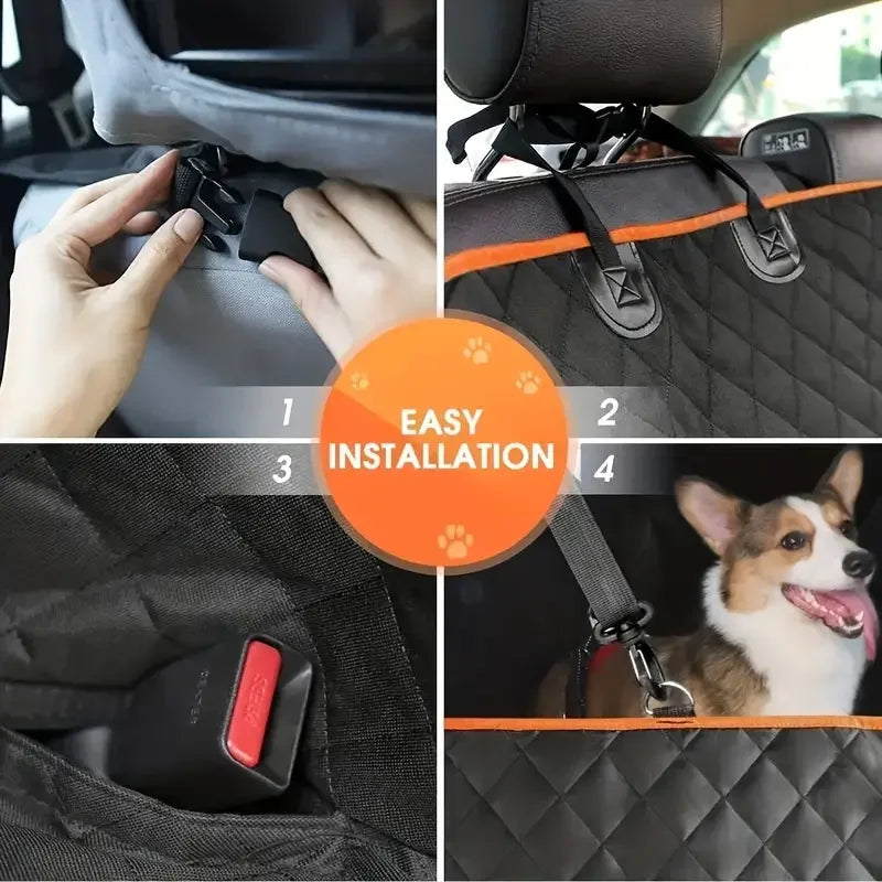 Dog Car Seat Cover Waterproof Hammock Nonslip Pet Back Seat Protector