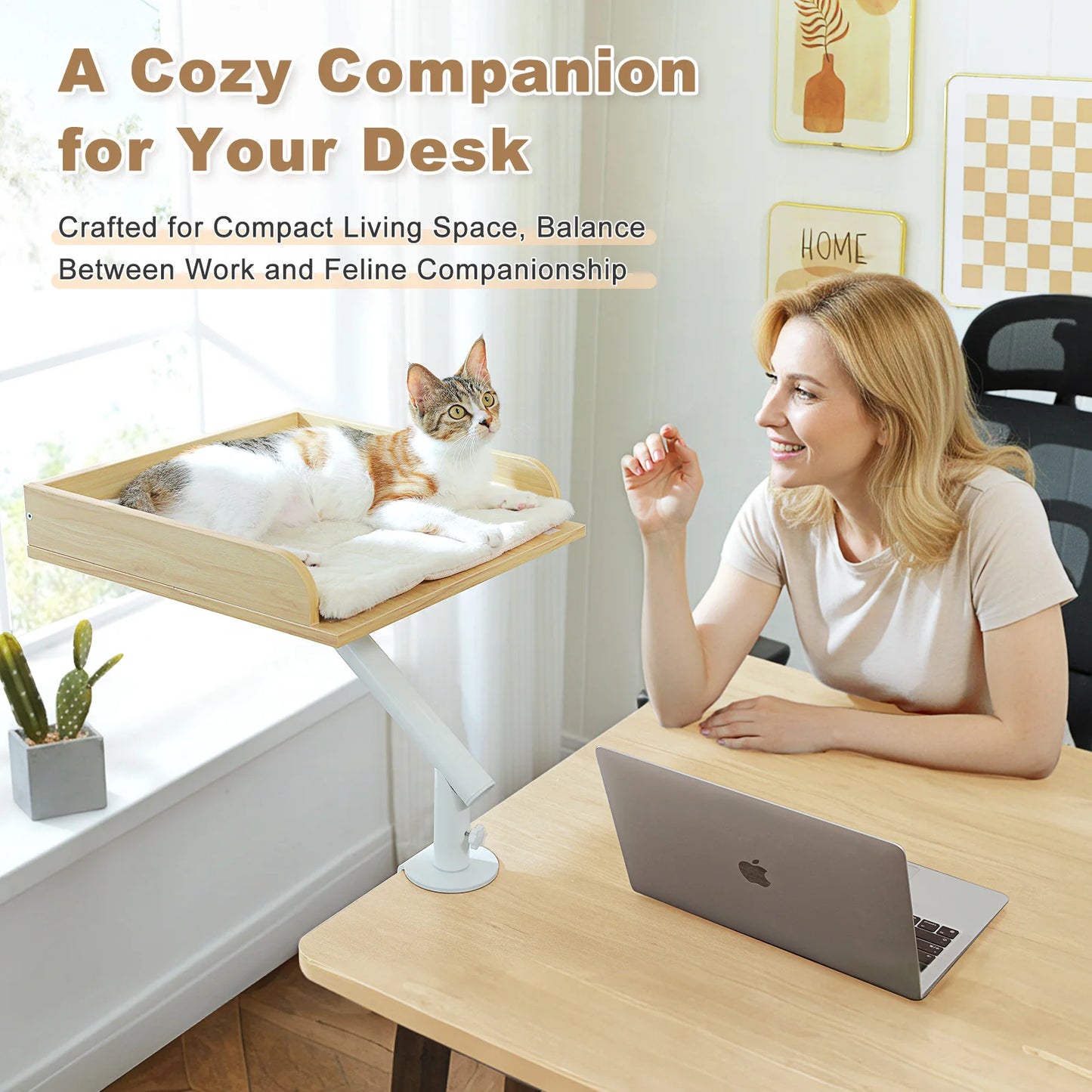 PAWZ Road Cat Desk Bed 360 Degree Rotatable Stand Hammock