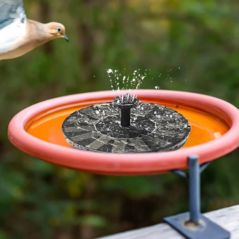 Solar Fountain Pump With Floating Panel And 4 Nozzles For Garden Pond