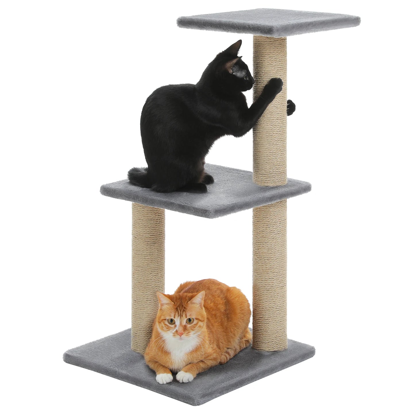 PAWZ Road Cat Tree Tower Three-Tier Cat Activity for Indoor Cats