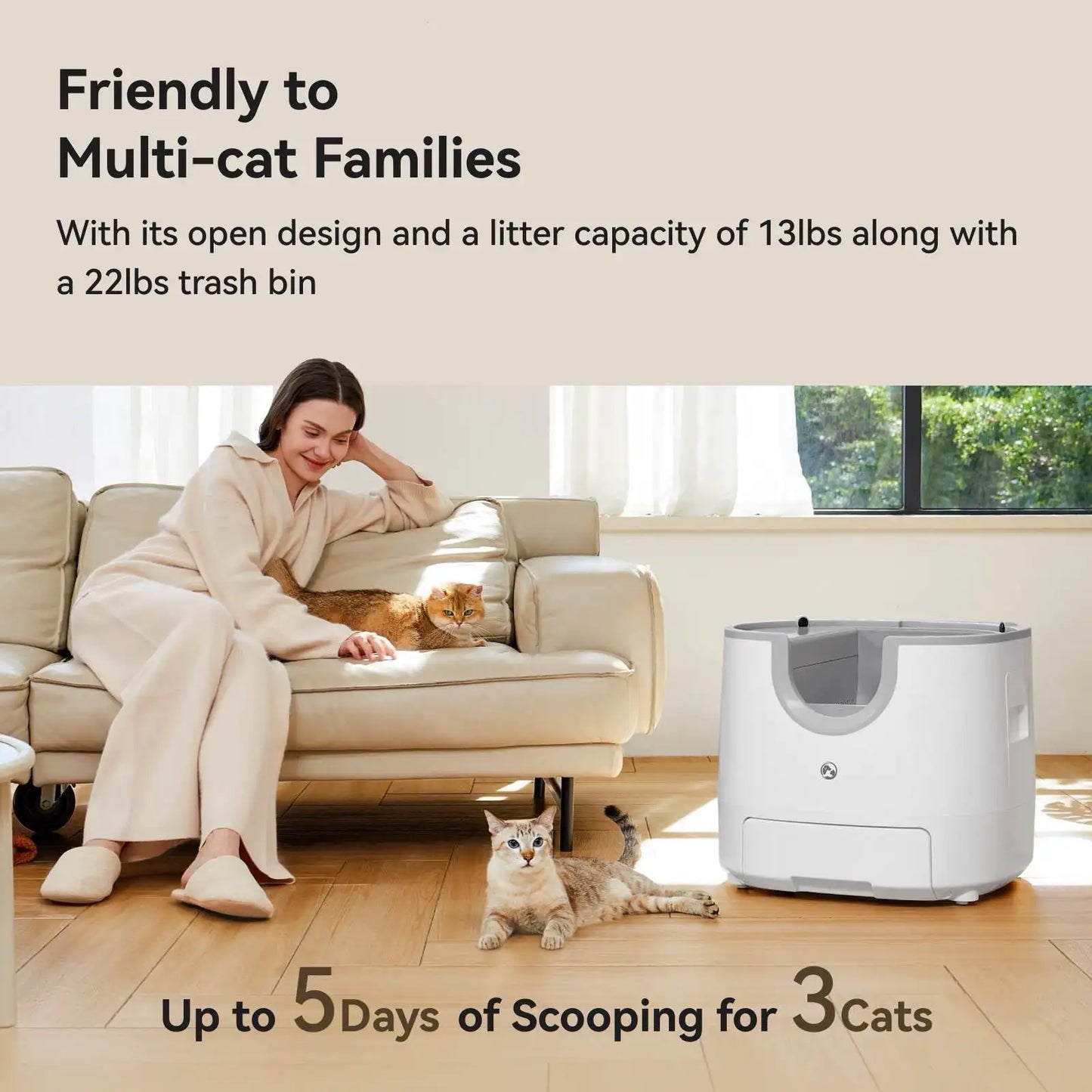 Furoomate Automatic Smart Self Cleaning Cat Litter Box