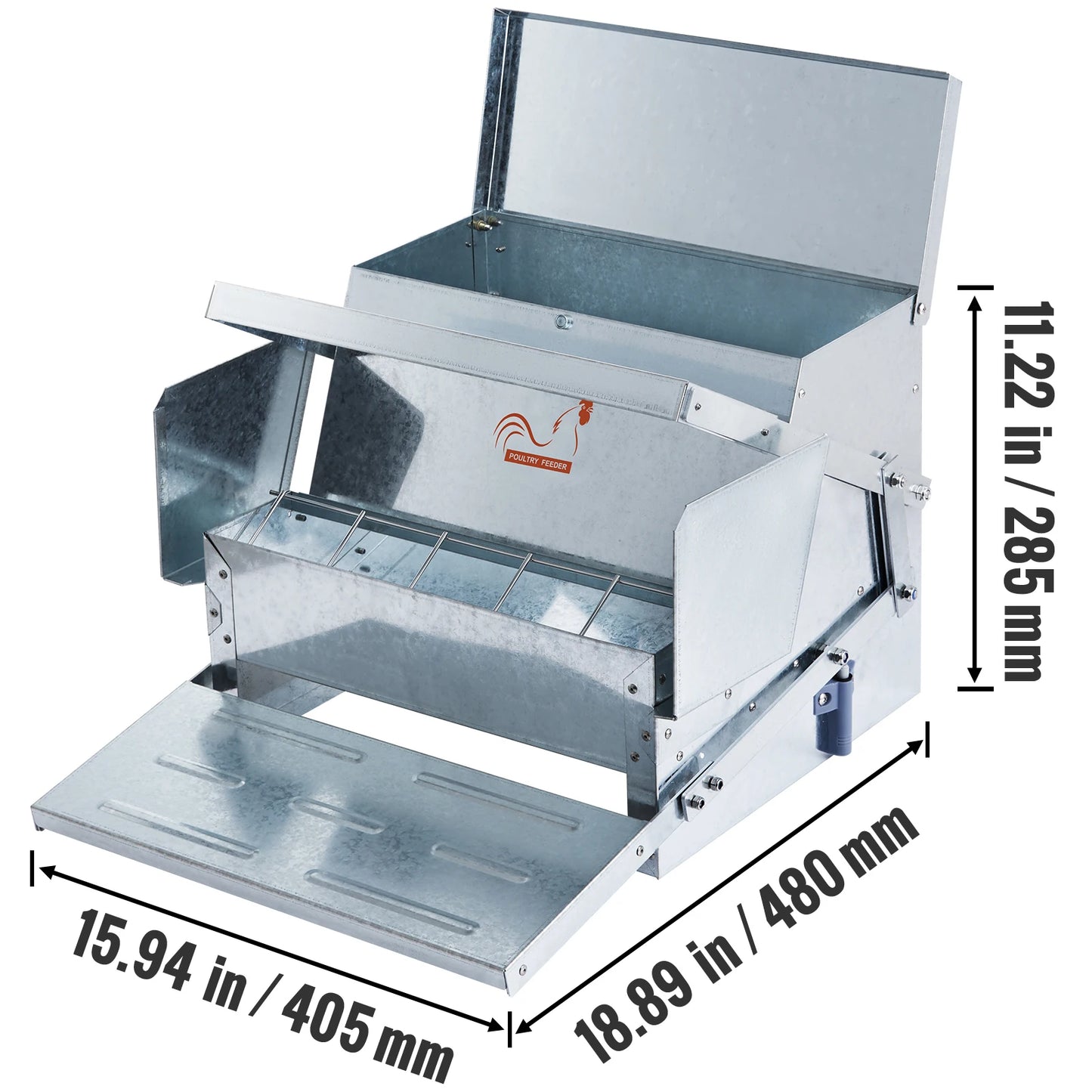 SucceBuy Automatic Chicken Feeder For Small Backyard Poultry