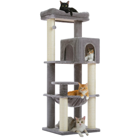 PAWZ Road Cat Tree With Four Levels And Condo Hideaway