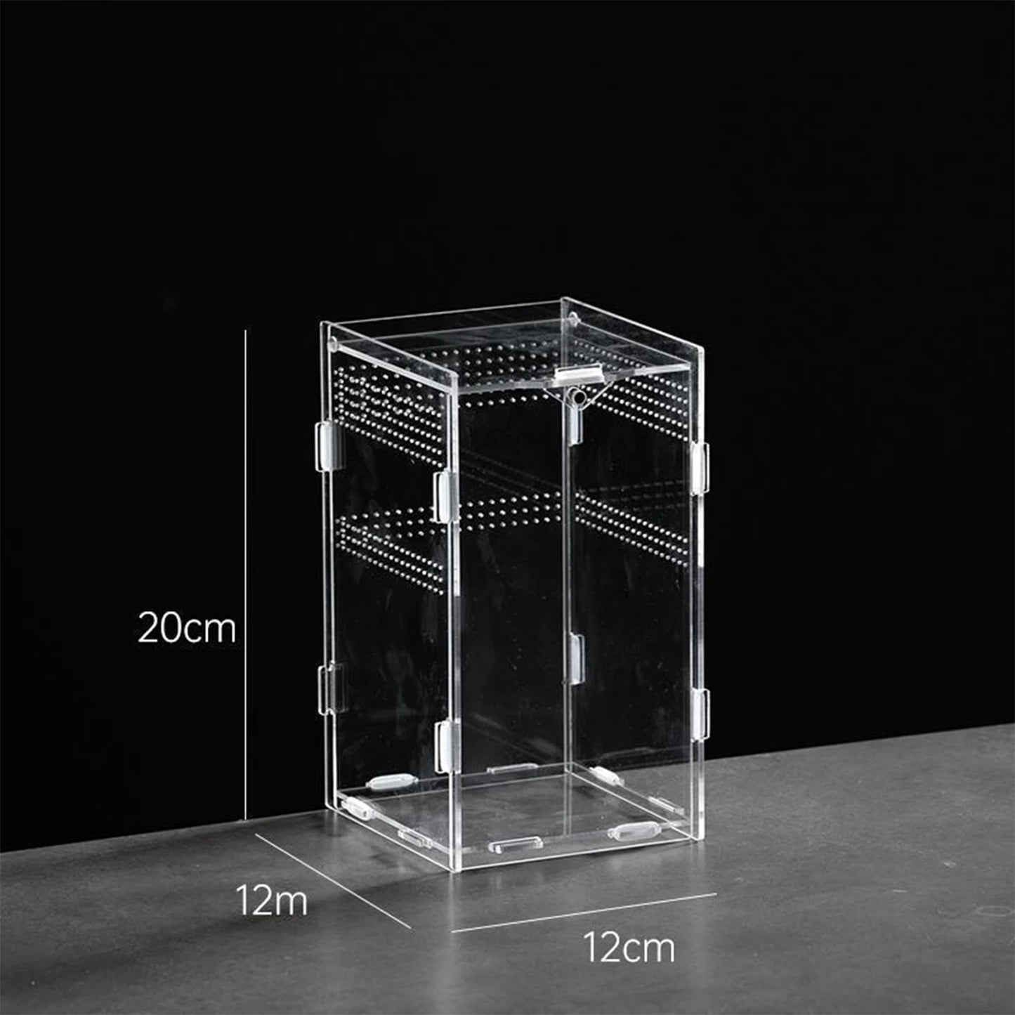 Acrylic Reptile Breeding Box Terrarium Enclosure For Turtles Tarantulas