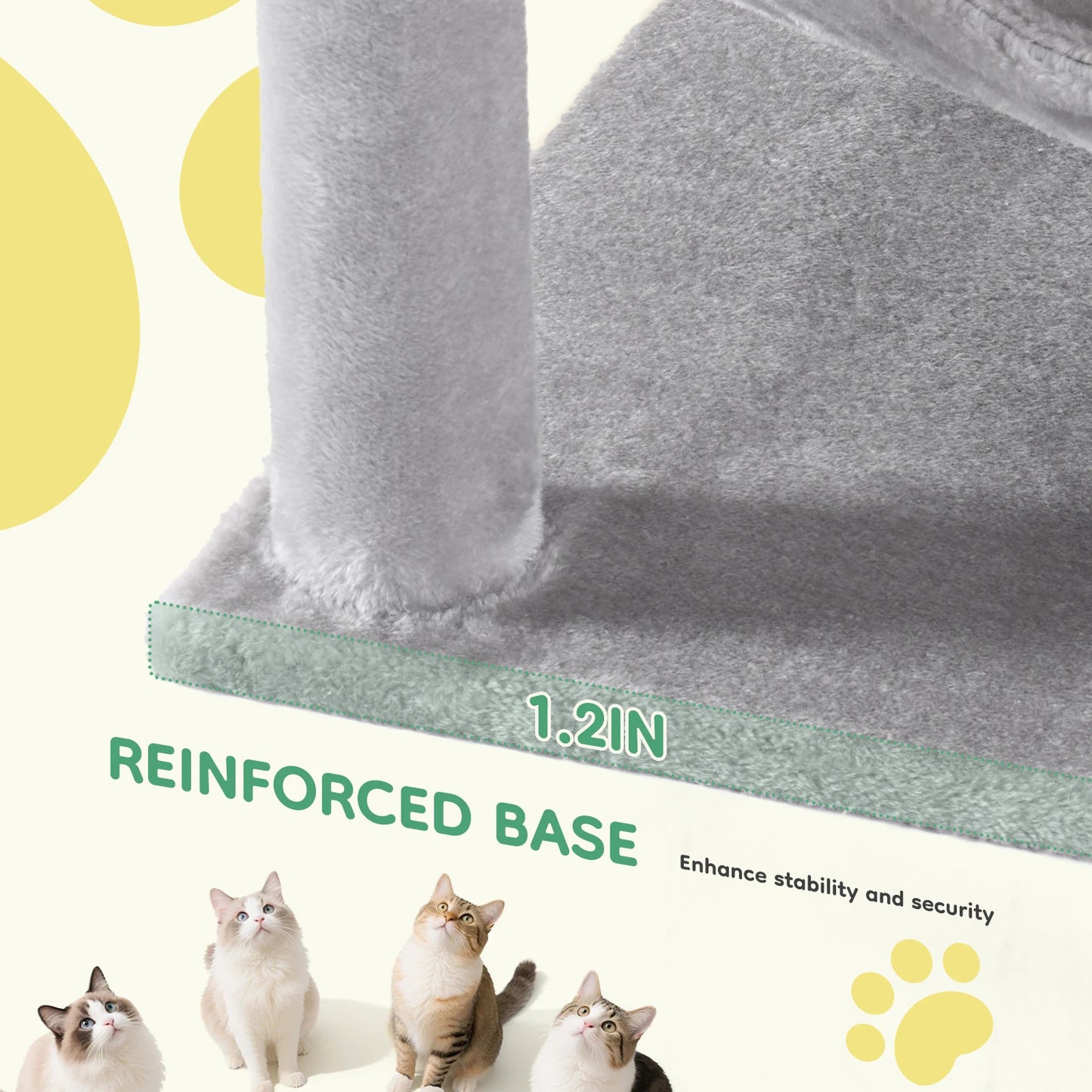 JHK Multi Level Cat Tree With Sisal Scratching Posts