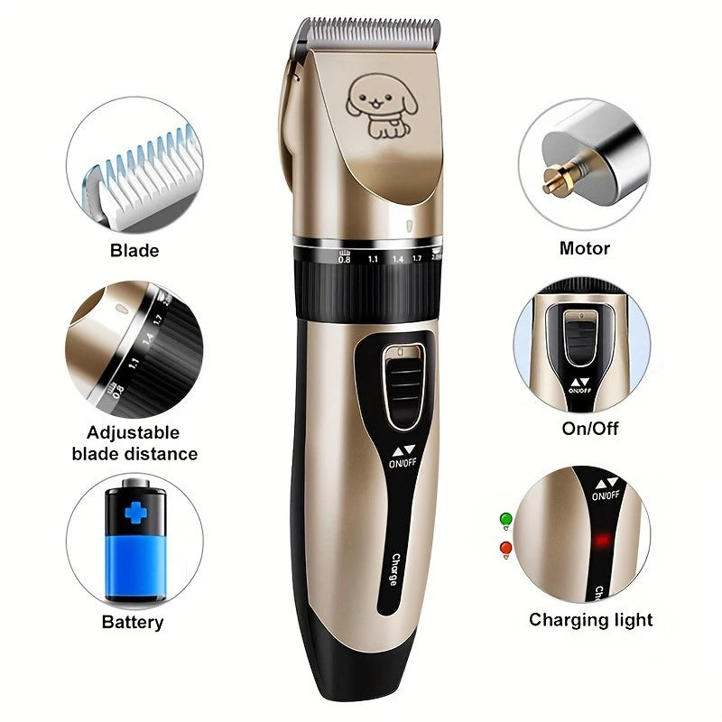 SHUYU Dog Hair Trimmer Kit Electric Clippers For Home Grooming