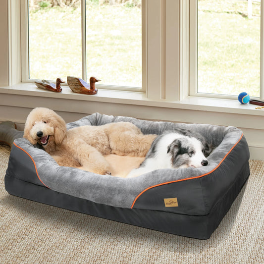 BINGOPAW Dog Bed With Removable Washable Cover Anti Allergy